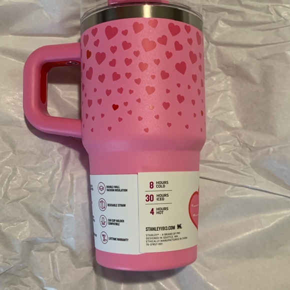 Stanley x Target Exclusive Valentine's Day Pink with Hearts 20oz Tumbler - Picture 2 of 6